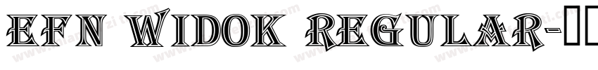 EFN Widok Regular字体转换